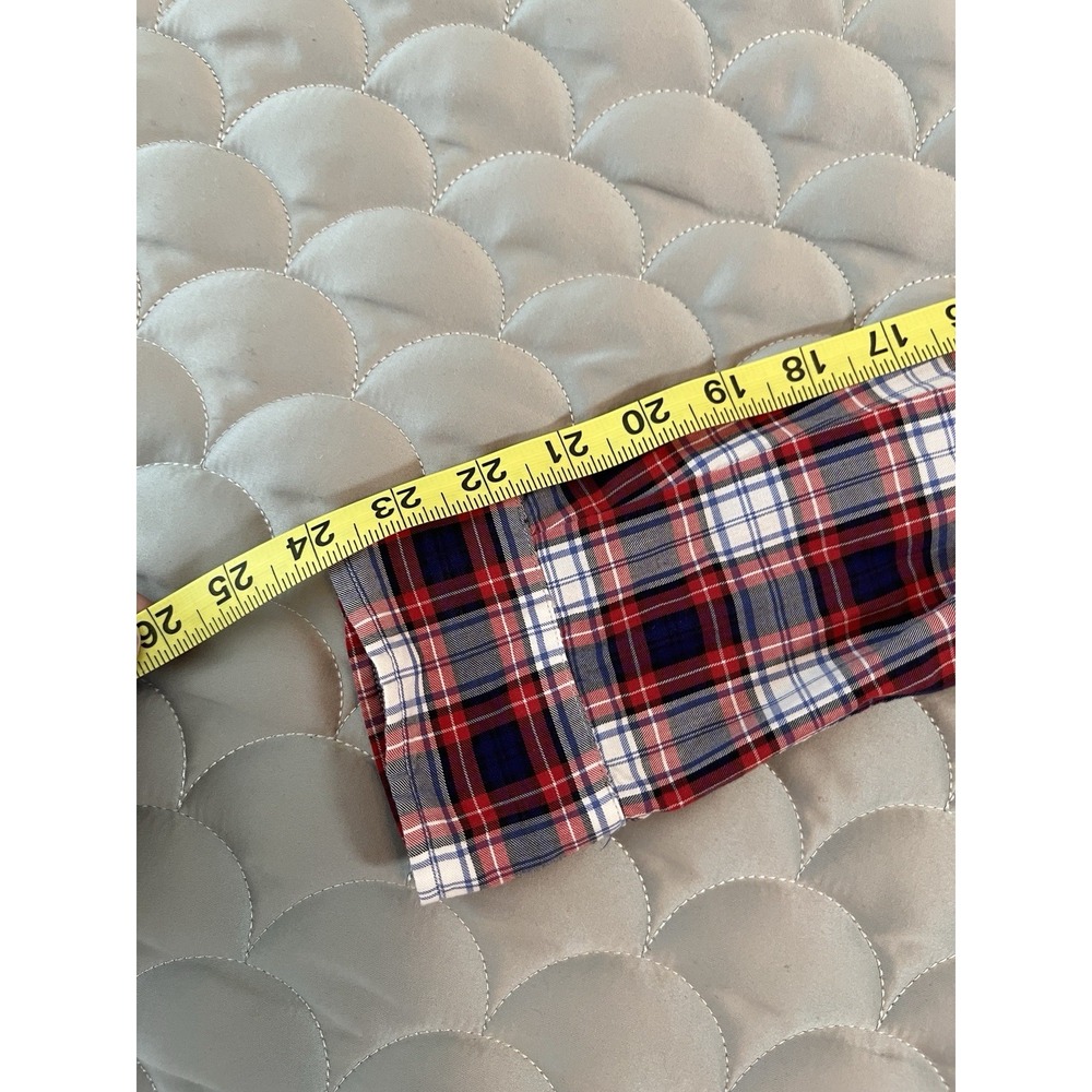 Frank And Eileen 100% Cotton "Barry" Shirt Red, White And blue Plaid Size XS - Picture 5 of 8